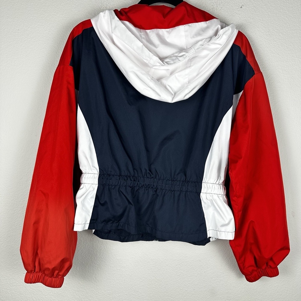 Nautica Reissue Jacket Women Small Red White Blue Colorblock‎ Peplum - Picture 4 of 4